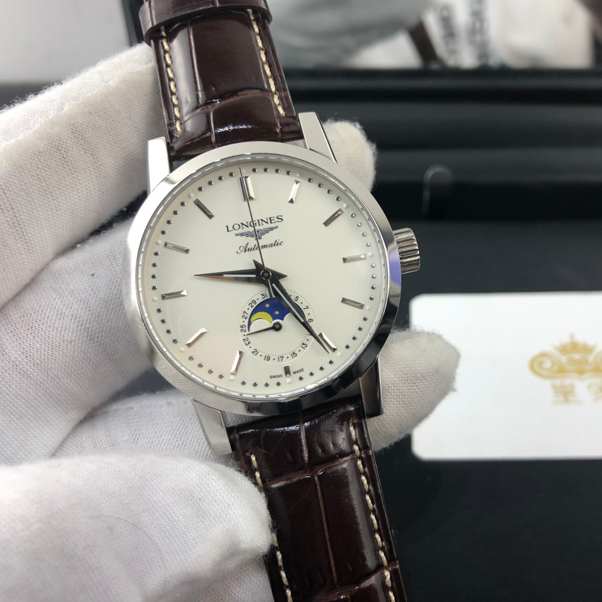 Longines 1832 Collection (Classic Reissue Series) Automatic Mechanical Moonphase Watch