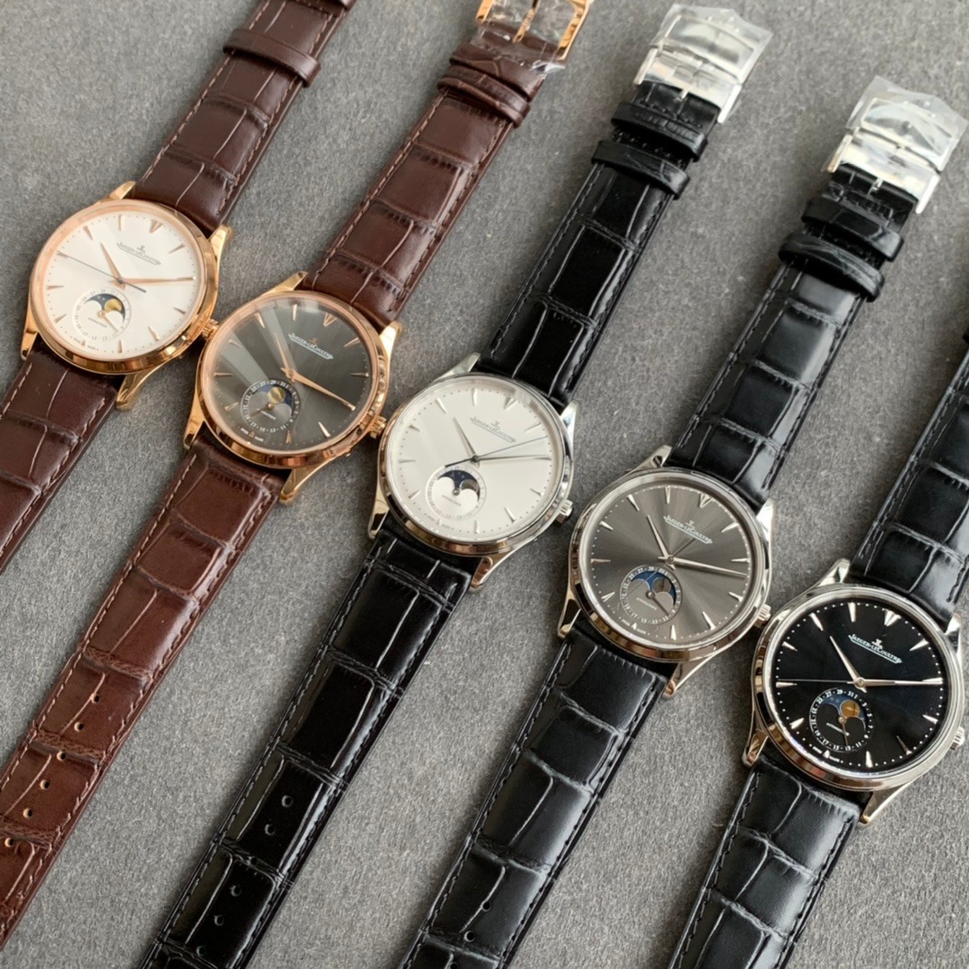 aeger-LeCoultre (Master Ultra Thin) Moonphase Watch / Choose One Color